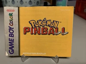 Pokemon Flipper Nintendo Gameboy Farbe Bedienungsanleitung nur Aufkleber - Bild 1 von 2