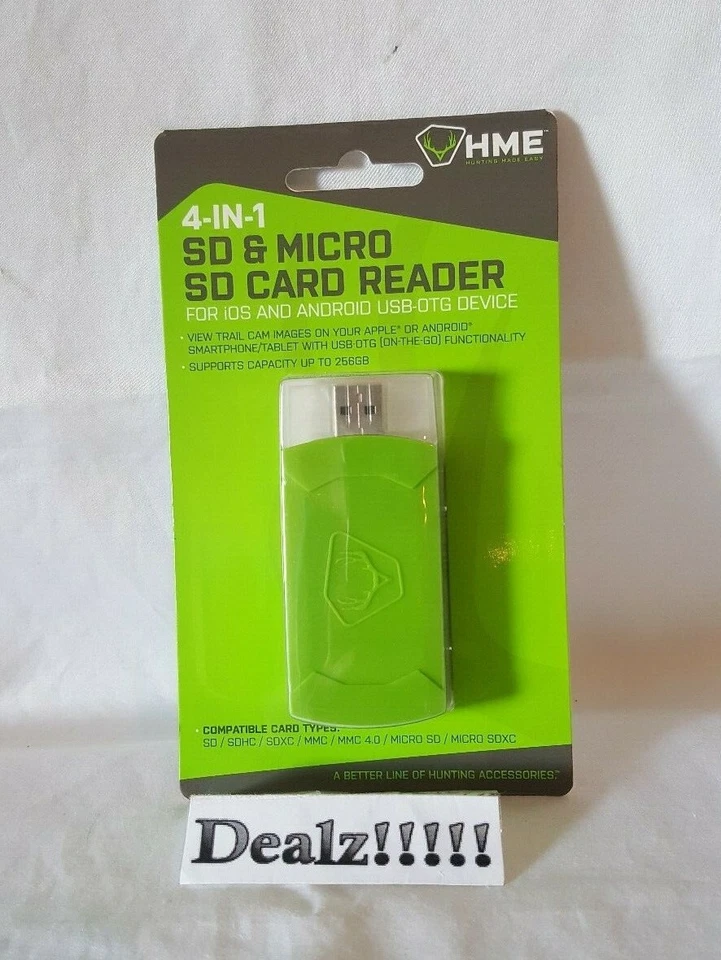 HME 4-in-1 SD & Micro SD Card Reader - Image 1 of 1