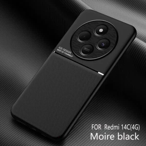 Per Xiaomi Redmi 14C 4G, Custodia Lusso Magnetica Morbida TPU Gomma Pelle Fell Cove - Foto 1 di 18