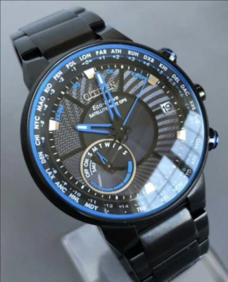 Reloj para hombre Citizen Satellite Wave Freedom CC3038-51E Eco-Drive esfera negra Foto 1 de 4