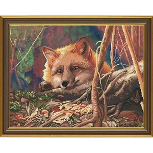 Nova Sloboda CD3081 Renard Sournois Broderie Point de croix compté - Imagen 1 de 2