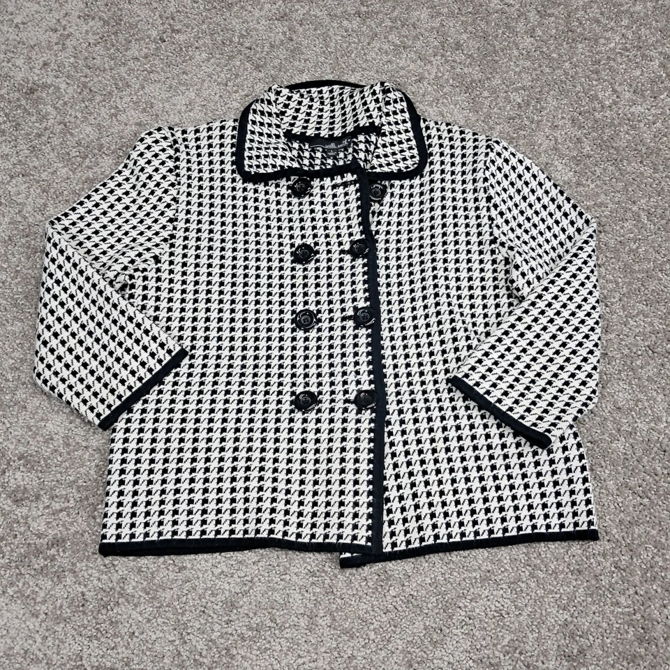 Willi Smith Women's Button Up Blazer White Large - Image 1 of 4