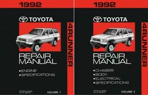 1992 Toyota 4-Runner Shop Service Repair Manual Book Engine Drivetrain OEM - Picture 1 of 1
