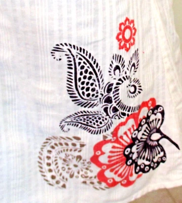 Regata retrô AB off-white gola V manga gorro 100% algodão leve tamanho G em excelente estado usado - Imagem 1 de 4