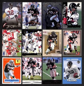 Lot of 40 Different Jamal Anderson Cards 1997-2001 Atlanta Falcons Utah - Bild 1 von 4