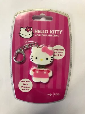 Hello Kitty 4GB USB Flash Drive W/ Clip (46109-WLG) - Image 1 of 2
