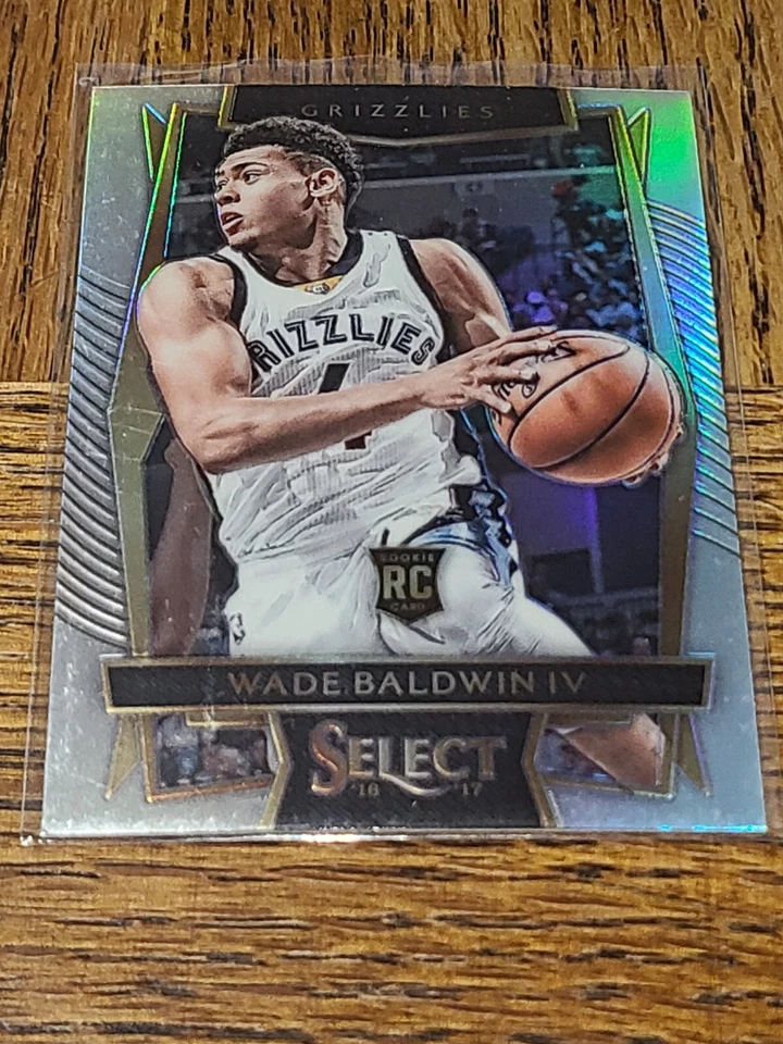 GRIZZLIES WADE BALDWIN IV 2016-17 PANINI SELECT SILVER PRIZM #39 ROOKIE CARD RC - Image 1 of 1