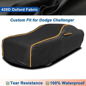 Car Cover Custom Fit for Dodge Challenger 100% Waterproof UV Dust Snowproof - Bild 1 von 12