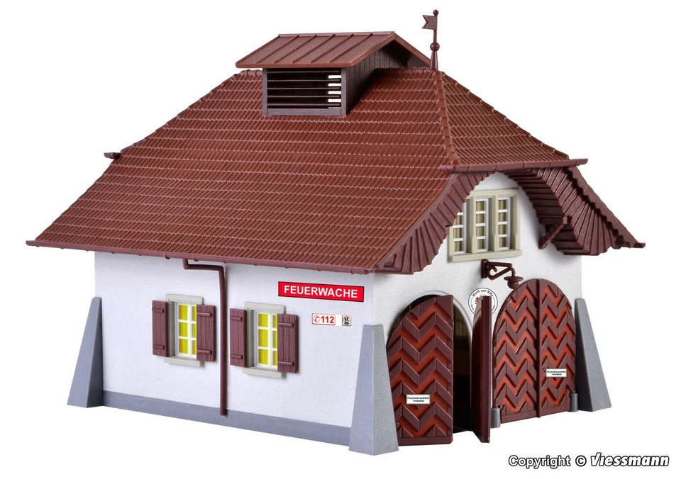Kibri 38032 H0 Ländliche Feuerwache inkl. Hausbeleuchtungs-Startset - Bild 1 von 1