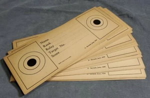 (10) NOS/Vintage Paper Firearm Targets, Dated 1930 ~FREE SHIP- - Picture 1 of 5