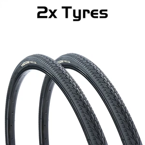 PAIR 700c x 35c Vandorm Slick Hybrid Bike Fast Commuting Rolling Bicycle Tyres - Picture 1 of 1