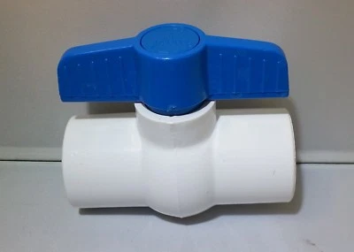 Válvula Colonial 1" Válvula de Bola - PVC - Blanco SxS V10491N Foto 1 de 4