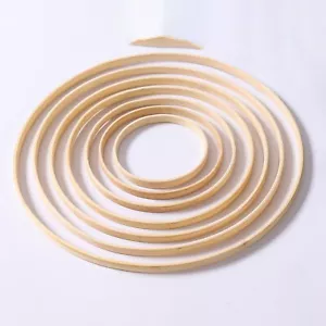 1/5PCS Wreath Ring 7Size Bamboo Hoop For DIY Crafts Wall Hanging Ornament Decor - Picture 1 of 9