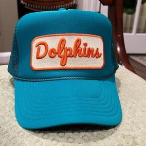 Otto Dolphins Truckermütze türkis orange bestickt Patch Snapback Cap - Bild 1 von 3