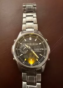 Casio Wave Ceptor LCW-M300D-1AJF Solar Radio Watch Black Dial Men's Japan USED - Picture 1 of 11