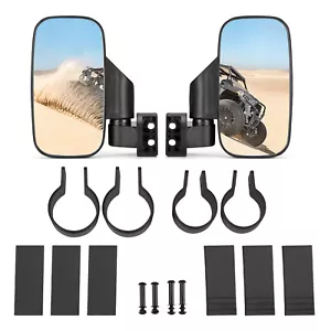 UTV Rear View Side Mirrors Set For Polaris RZR XP 570 800 900 1000 Crew Ranger - Picture 1 of 13