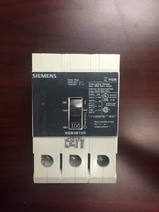 Interruptor ITE/Siemens HGB3B100B HGB3B100 3 polos 100 amperios 480 V atornillable TOTALMENTE NUEVO - Imagen 1 de 6