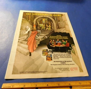 Dungeons & Dragons Vintage Anzeige aus Magazin 1982 TSR The Game Wizards - Bild 1 von 2