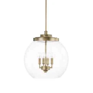 Capital Lighting 321142AD Mid Century Pendant Aged Brass - Picture 1 of 1