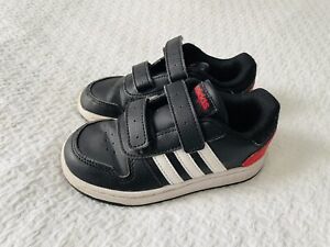 Adidas  Hoops 2.0 'Black White Red' FY9444 Toddler Boys Shoes Sneakers Size 10K