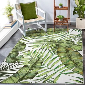 Area Rug 10x13 Washable Rug Palm Tree Leaf Area Rug Indoor Throw Carpet Rug N... - Picture 1 of 7