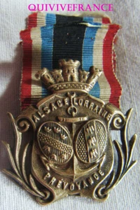 DEC8081 - MEDAILLE VORSORGE GEGENSEITIGE HILFE ELSASS LOTHRINGEN - Bild 1 von 2