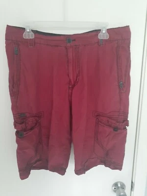 Pantalones Cortos Escarlata Carga Atlética Hebilla Negros Para Hombre Medidas 33W/11L Foto 1 de 4