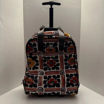 Brighton Luggage Rolling Weekender Suitcase Bag Bold FLORAL Carry On W/Wheels - Image 1 of 4