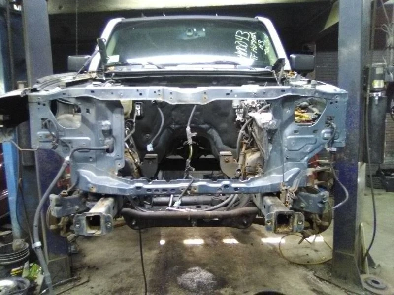 06-10 GMC Hummer H3 Radiador Núcleo Soporte 3.5 Litros 5 Cilindros Foto 1 de 4