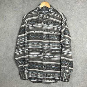 Wrangler Retro Flannel Shirt Mens XLT Southwestern Aztec PearlSnap Shacket - Picture 1 of 10