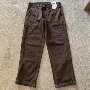 NWT Abercrombie & Fitch Authentic Rigid Denim Baggy Men's Brown Jeans 32 x 32 - Picture 1 of 4