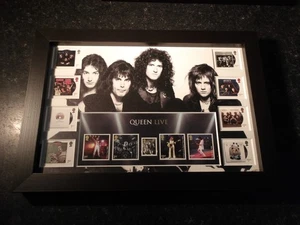 SELLOS DE CORREO REAL REINA LIVE 2020 Y HOJA EN MINIATURA = IMPRESIÓN DE ABANICO ENMARCADA - L2 - Imagen 1 de 9