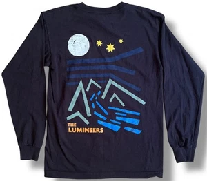 The Lumineers Shirt Herren S Mountain Landscape Band Tee Langarm Schwarz Bayside - Bild 1 von 7