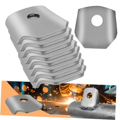 Pestañas de truco, pestañas de soldadura, soldadura universal en pestañas con a. Agujero de 1/8" de espesor 1 3/8" Foto 1 de 4