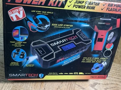 Power Kit TECH-5000P Vehicle Jump Starter and Power Bank with Accessories + Air - Image 1 of 4