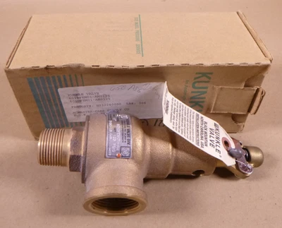 Kunkle 6010FEM01-AM 1” Bronze Safety Pressure Relief Valve 125PSI - Image 1 of 4