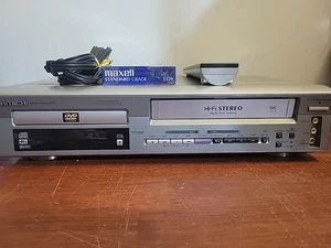 Hitachi Dvd VCR Combo DV-PF2U Fully Tested Blank Tape Remote A/V Cable VHS - Picture 1 of 18