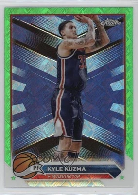 2023-24 Topps Chrome Green Topps Refractor Kyle Kuzma #139 - Image 1 of 2