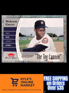 Jimmy Wynn "The Toy Cannon" Astros 2006 Fleers Greats of the Game NG-JW - Imagen 1 de 5