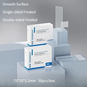 50PC Standard HD Microscope Slide Smooth Surface/Frosted Surface Laboratory Use - Bild 1 von 6