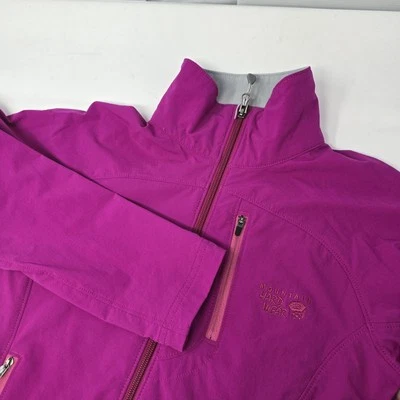 Chaqueta cortavientos Mountain Hardwear para mujer con cremallera completa talla pequeña rosa bolsillo con cremallera Foto 1 de 4