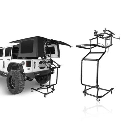 Hard Top Removal Lift Storage Cart Rack For Jeep Wrangler TJ JK JL & Ford Bronco Foto 1 de 4