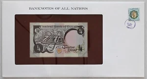 Kuwait 1989 1/4 Dinar Bank notes of all nations. 4 Fils stamp RC0526 combine shi - Picture 1 of 2