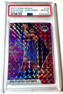 2019 Panini Mosaic Shai Gilgeous-Alexander #133 Pink Camo PSA 10 - Picture 1 of 3