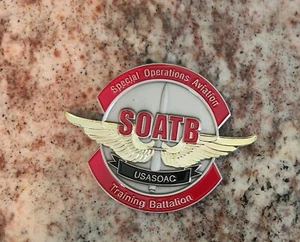 MILITARY CHALLENGE COIN,  SPECIAL OPERATIONS AVIATION TRAINING BATTALION USASOAC - Picture 1 of 2