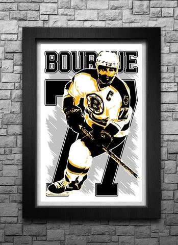 RAY BOURQUE art print/poster BOSTON BRUINS FREE S&H! JERSEY Cover