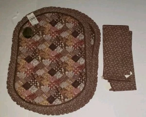 Mervyns Vintage gesteppte Tischsets und Servietten 4er Set - Bild 1 von 2