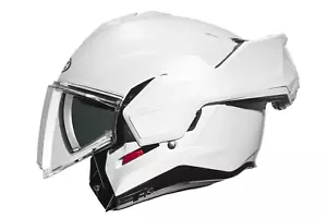 I100 HJC CASCO MODULARE CON MENTONIERA RIBALTABILE PEARL WHITE - BIANCO PERLA - Imagen 1 de 3