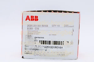 Disyuntor miniatura S201-C16 ABB S201C16 envío rápido impuestos gratuitos #MS - Imagen 1 de 5