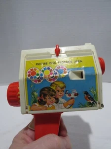 VTG FISHER PRICE MUSIC BOX MOVIE CAMERA W/3 DISCS - Picture 1 of 10